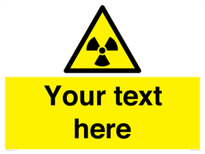 Custom Radioactive Material Sign